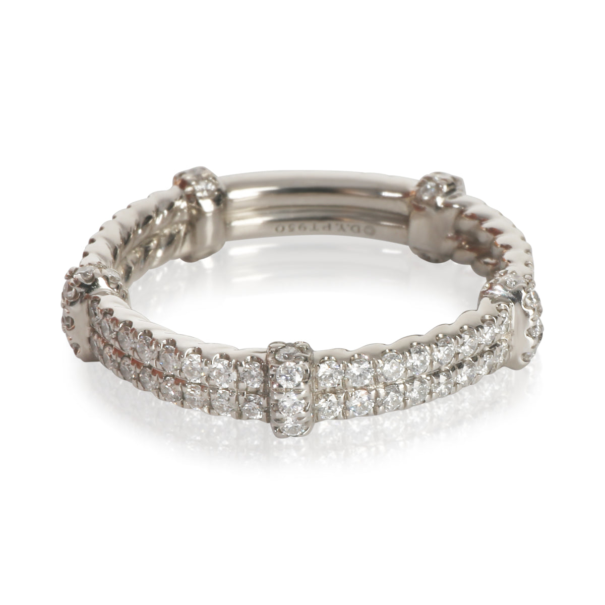 David Yurman Platinum Diamond Band pv