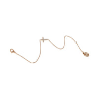 Cartier Rose Gold Diamond Symbols Cross Bracelet bv