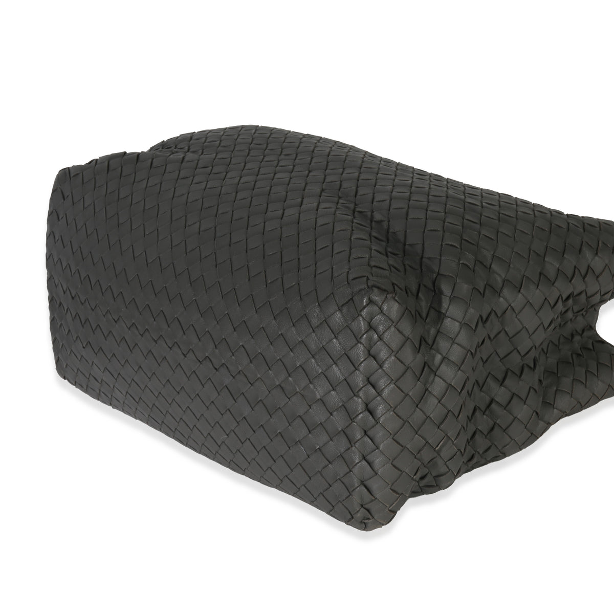 Bottega Veneta Grey Nappa Intrecciato Medium Chain Tote Handbag box