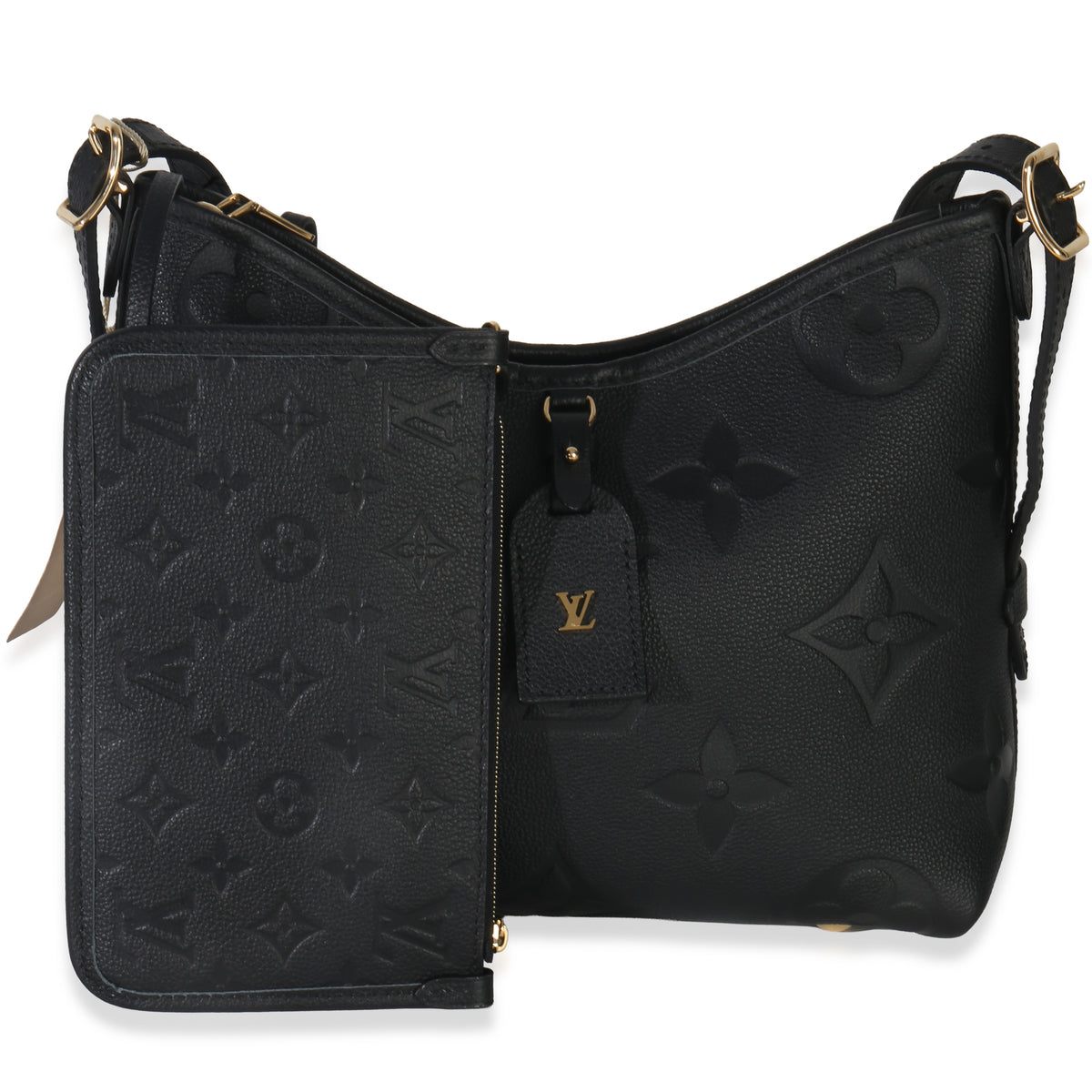 Louis Vuitton Black Giant Monogram Empreinte Carryall PM Handbag ad3