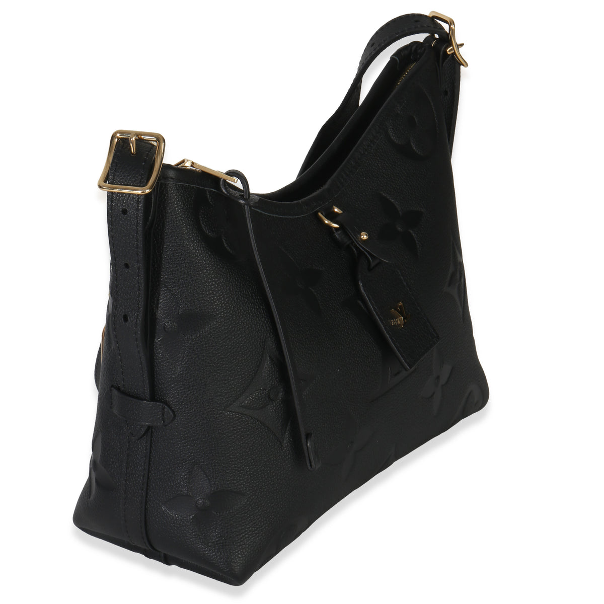 Louis Vuitton Black Giant Monogram Empreinte Carryall PM Handbag bv