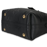 Louis Vuitton Black Giant Monogram Empreinte Carryall PM Handbag clasp