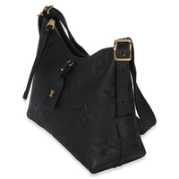 Louis Vuitton Black Giant Monogram Empreinte Carryall PM Handbag pv