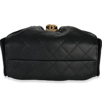 Chanel 26P Black Quilted Caviar Mini  25 Hobo Handbag Handbag box