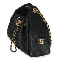 Chanel 26P Black Quilted Caviar Mini  25 Hobo Handbag Handbag pv