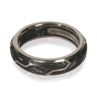 David Yurman White Gold  Forged Carbon Ring sv