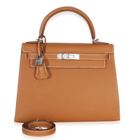 Hermès Gold Epsom Sellier Kelly 28 PHW Handbag fv