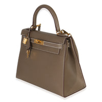 Hermès Etoupe Epsom Sellier Kelly 28 GHW Handbag pv