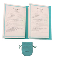 Tiffany & Co. Platinum Diamond Stud Earrings box