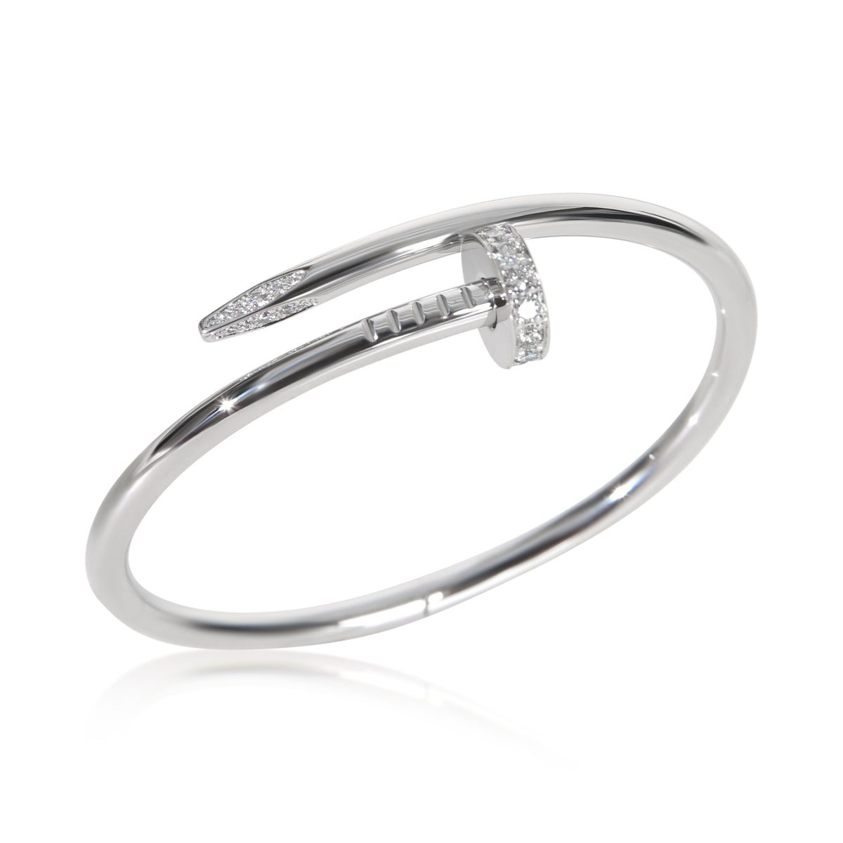 Cartier White Gold Diamond Juste Un Clou Bracelet bv