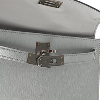 Hermès Argent Metallic Chevre Chamkilight Sellier Mini Kelly II 20 PHW Handbag ad2