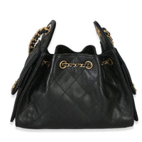 Chanel 26P Black Quilted Caviar Mini  25 Hobo Handbag Handbag bv