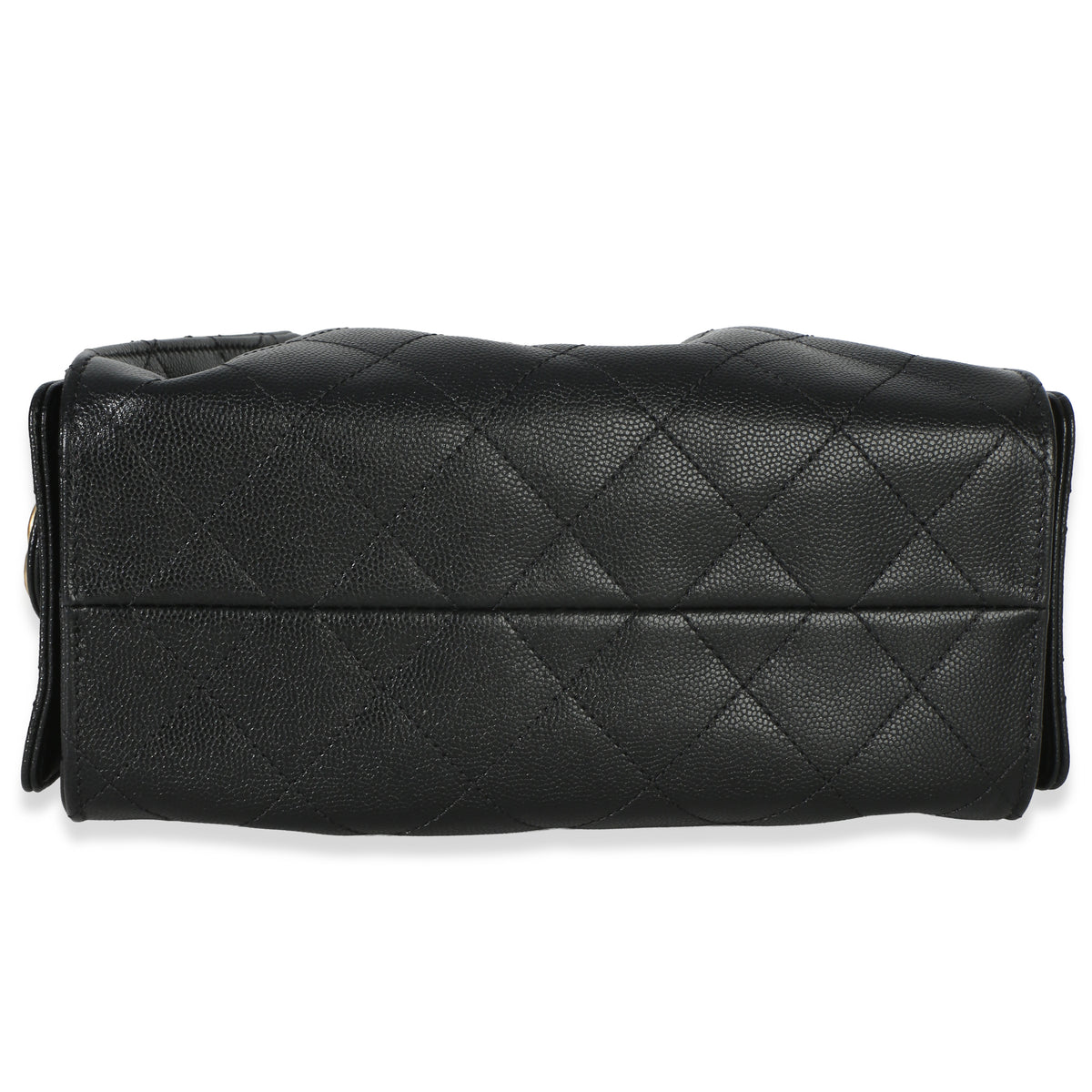 Chanel 26P Black Quilted Caviar Mini  25 Hobo Handbag Handbag stamp