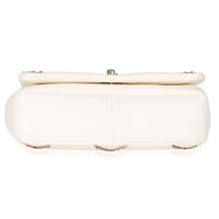 Chanel White Lambskin Multicolor Chain Intertwined Small Flap Bag Handbag stamp