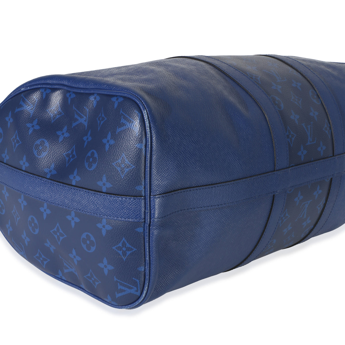 Louis Vuitton Blue Monogram Eclipse Taiga Keepall Bandouliere 45 Handbag clasp