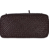 Bottega Veneta Burgundy Nappa Intrecciato Fringe Oversized Cabat Tote Handbag stamp