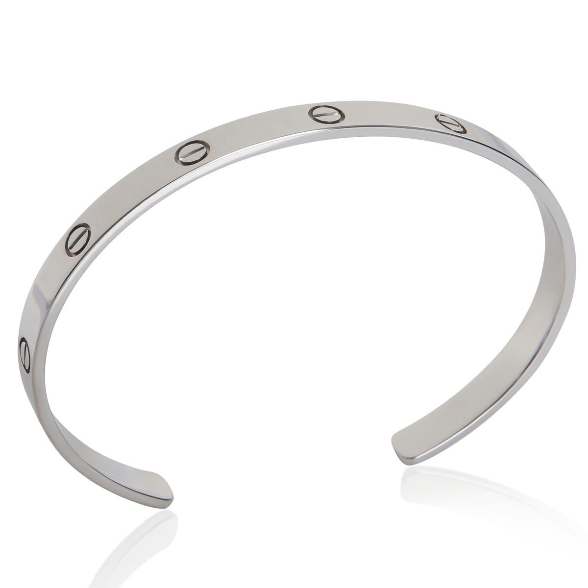 Cartier White Gold  Love Cuff Bracelet bv
