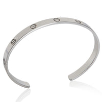Cartier White Gold  Love Cuff Bracelet bv