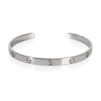 Cartier White Gold  Love Cuff Bracelet fv
