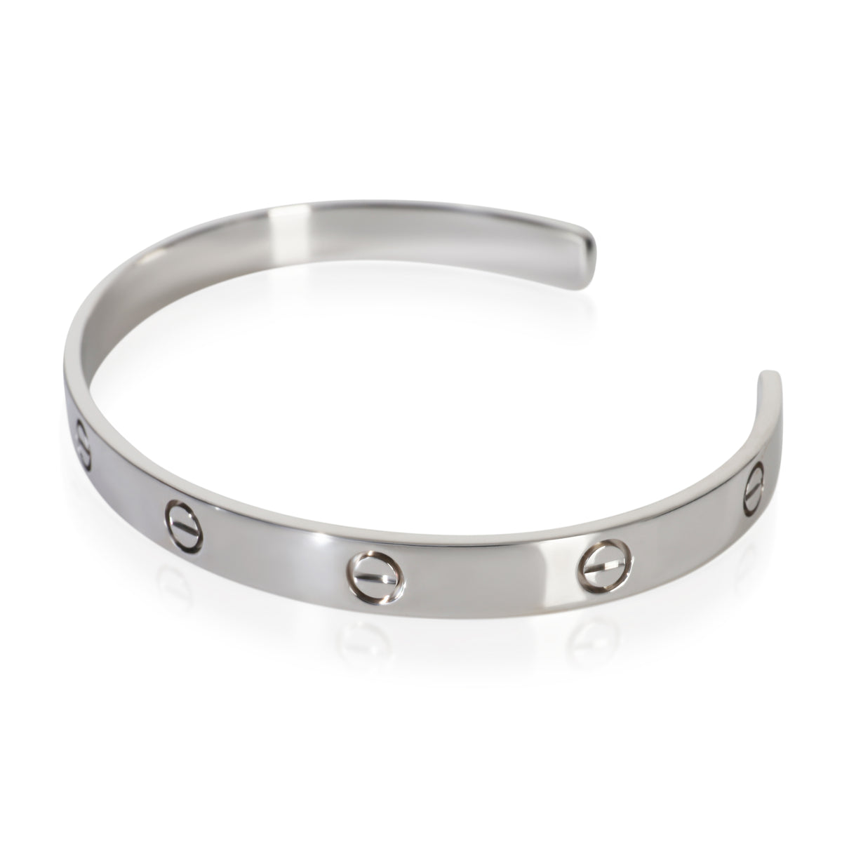 Cartier White Gold  Love Cuff Bracelet sv