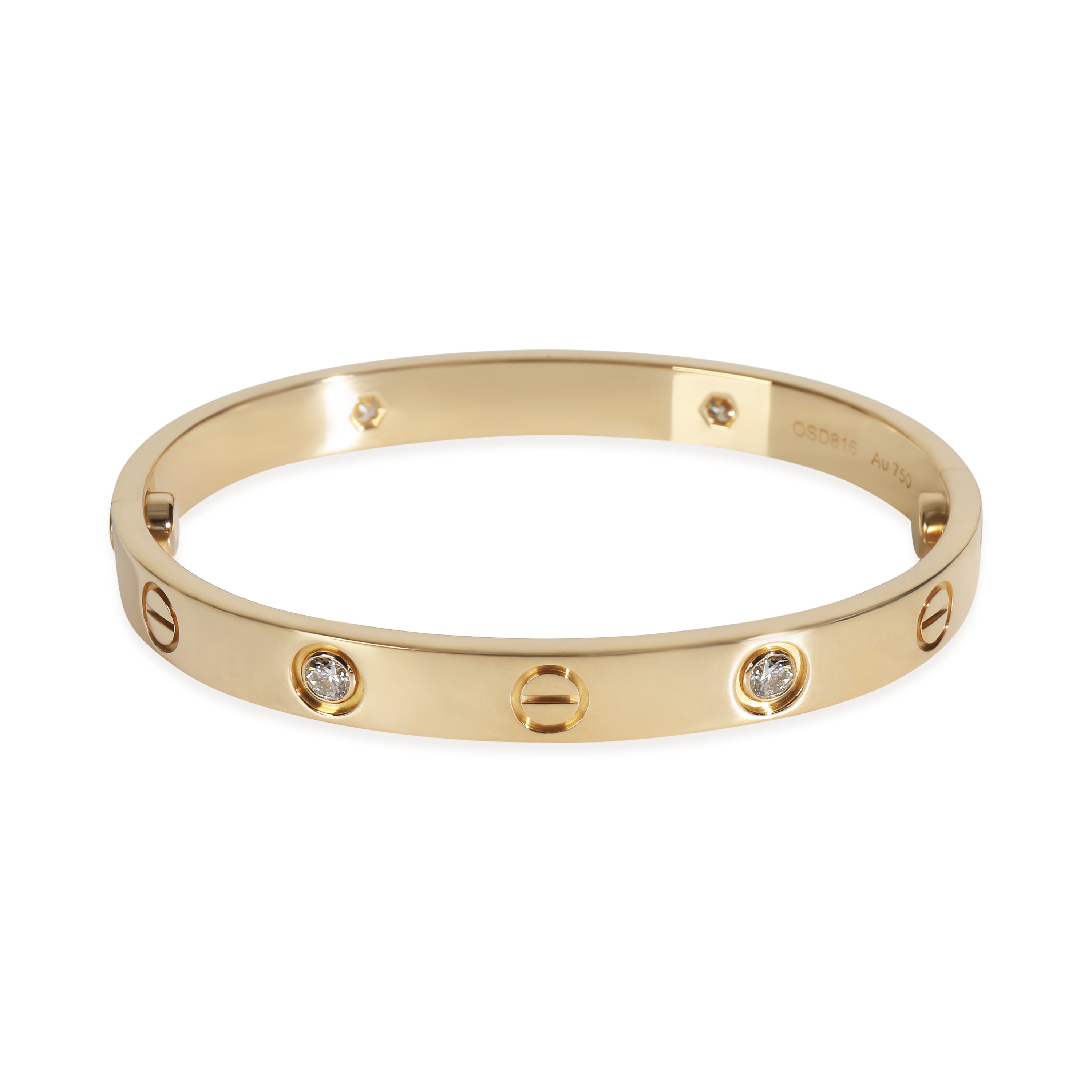 Yellow Gold Diamond Love Bracelet