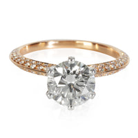 1.74 ct Round Brilliant Diamond Tiffany Setting Engagement Ring
