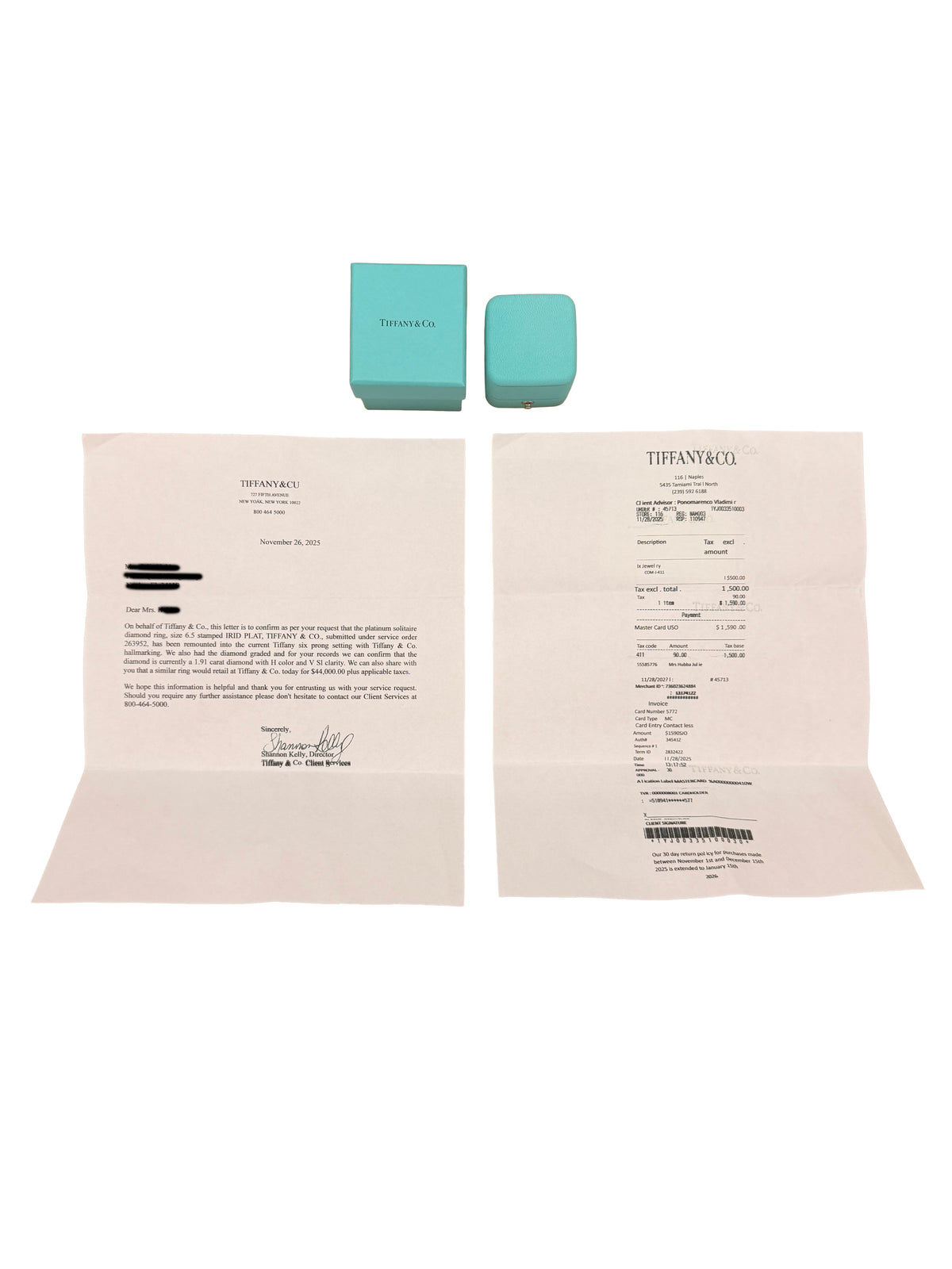 1.91 ct Round Brilliant Diamond Engagement Ring