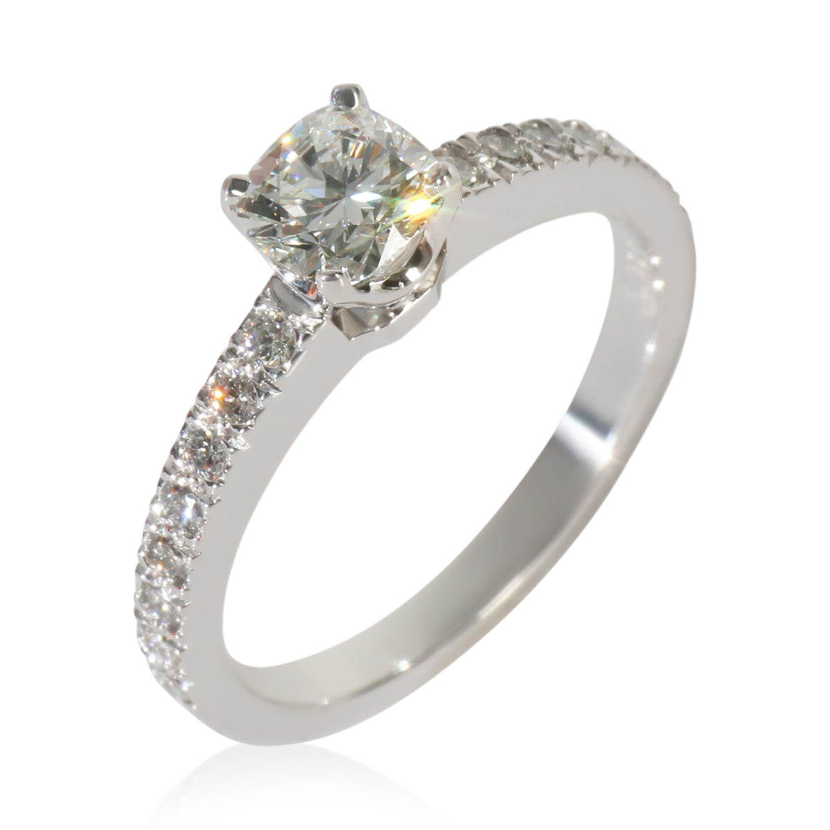 0.41 ct Cushion Diamond Cushion Novo Engagement Ring